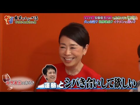 《ダウンタウンなう》   安藤優子       キャスター安藤優子 をスタッフが告発！犬と会話？政界進出？ イケメンに弱い？