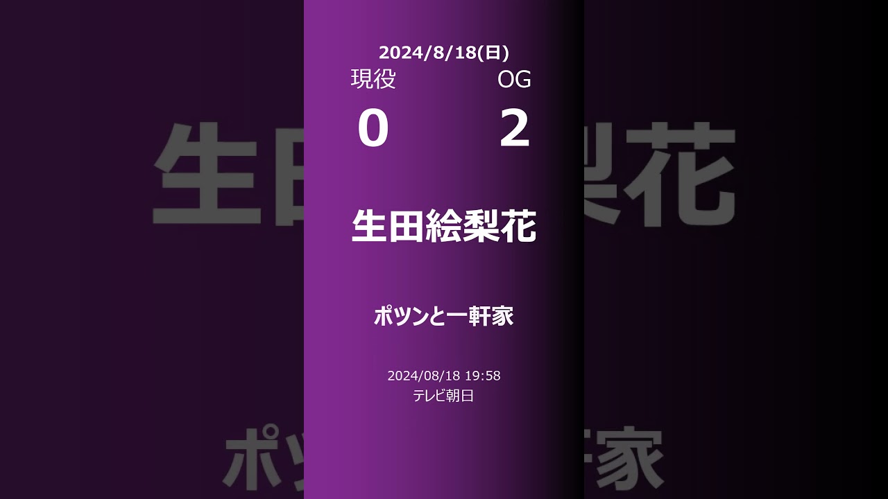 【明日の乃木坂】現役・OG 2024/08/18 #shorts #乃木坂46 【番組出演】