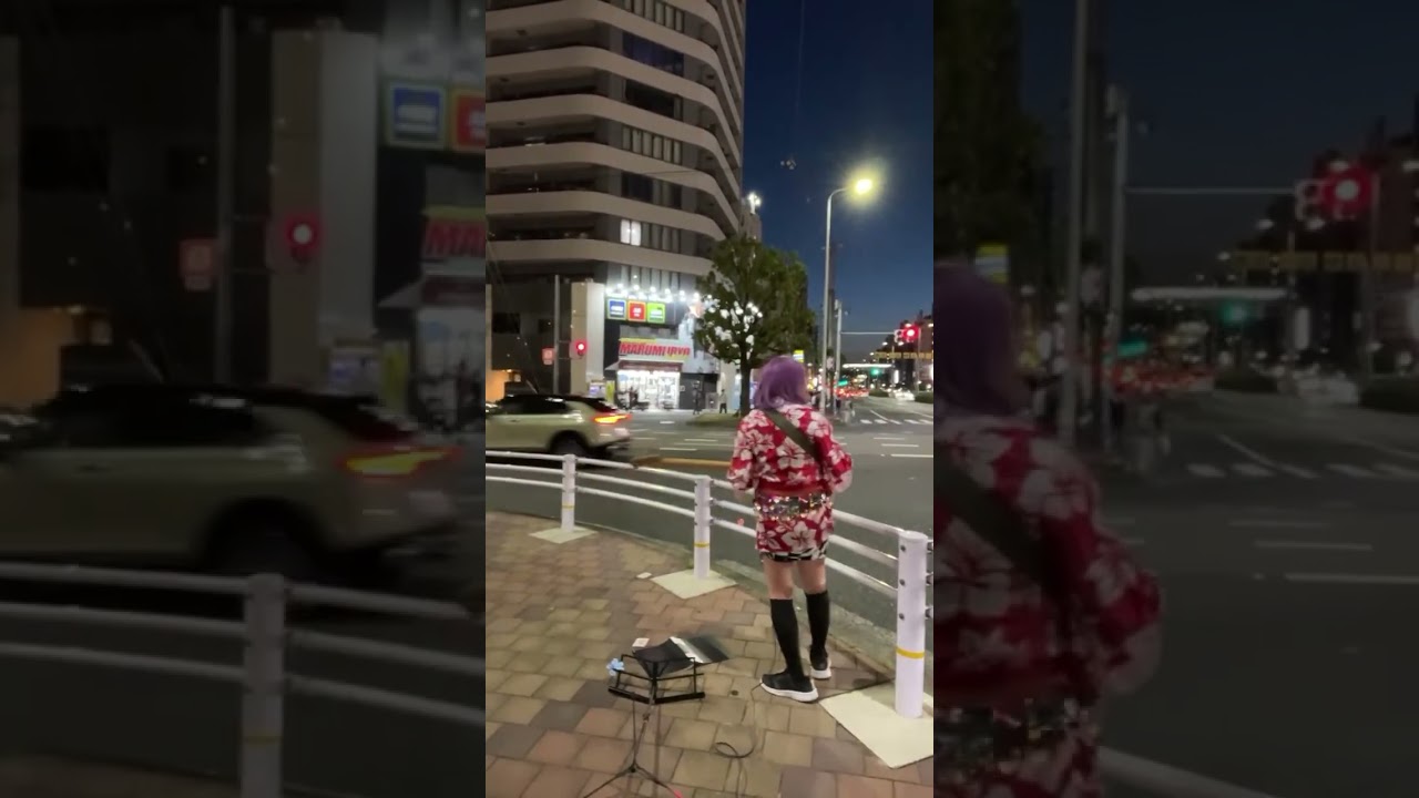 【OSAKA】倒れる！交差点ライブパフォーマンス！