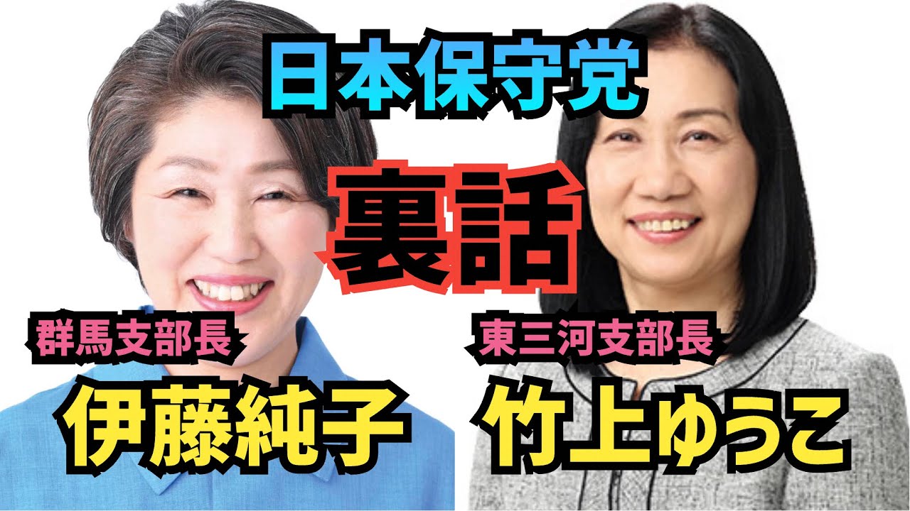 【日本保守党】キャラバン街宣in豊橋　竹上ゆうこ支部長、伊藤純子支部長の裏の顔とは！？　#日本保守党