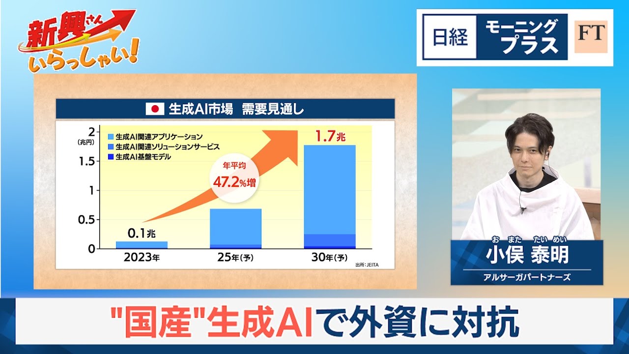 “国産”生成AIで外資に対抗【日経モープラFT】