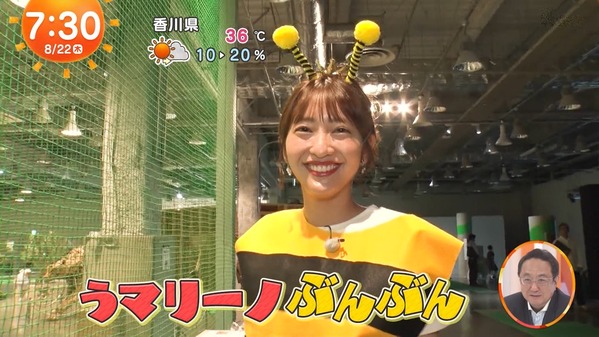 【画像】今日の藤本万梨乃さん　8.22