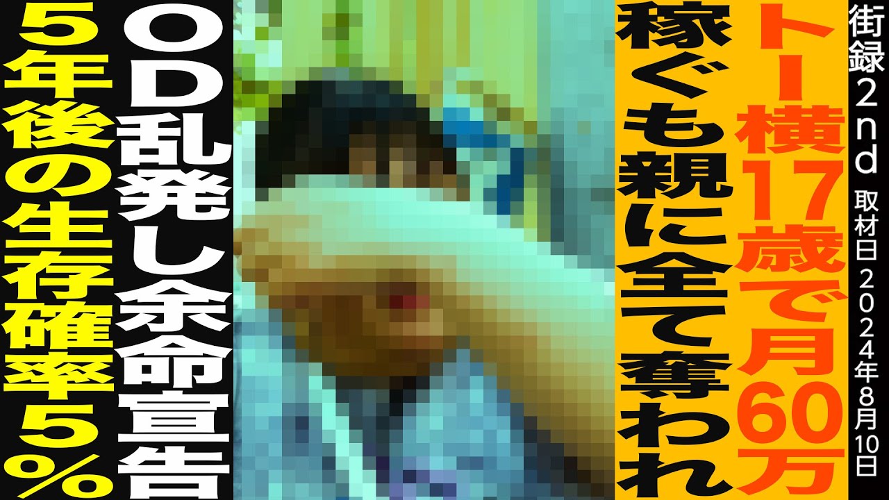 家を追い出されVIPルームで寝泊まり/歌い手に憧れ配信者として活動するも、医師から突然の余命宣告/歌舞伎町歴7年の17歳少女
