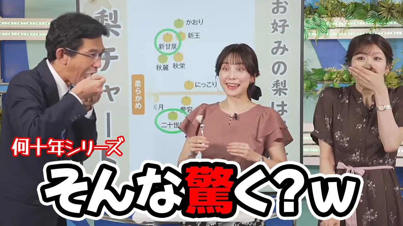 【松雪彩花・小林李衣奈・山口剛央】ぐっさんの何十年シリーズに驚きを隠せないお天気キャスターたち