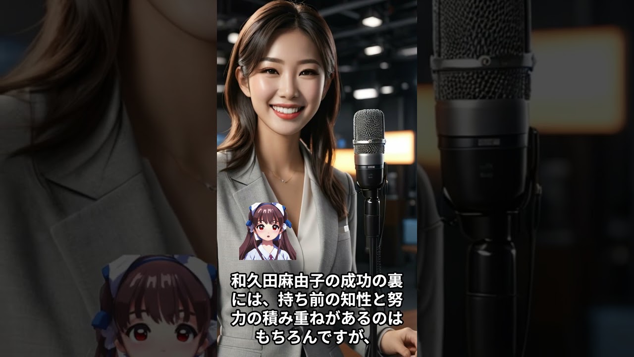 【女子アナウンサーに関する面白雑学】和久田麻由子   NHKのアナウンサーで、「おはよう日本」のキャスターを務めた。東大卒でフランス語が堪能