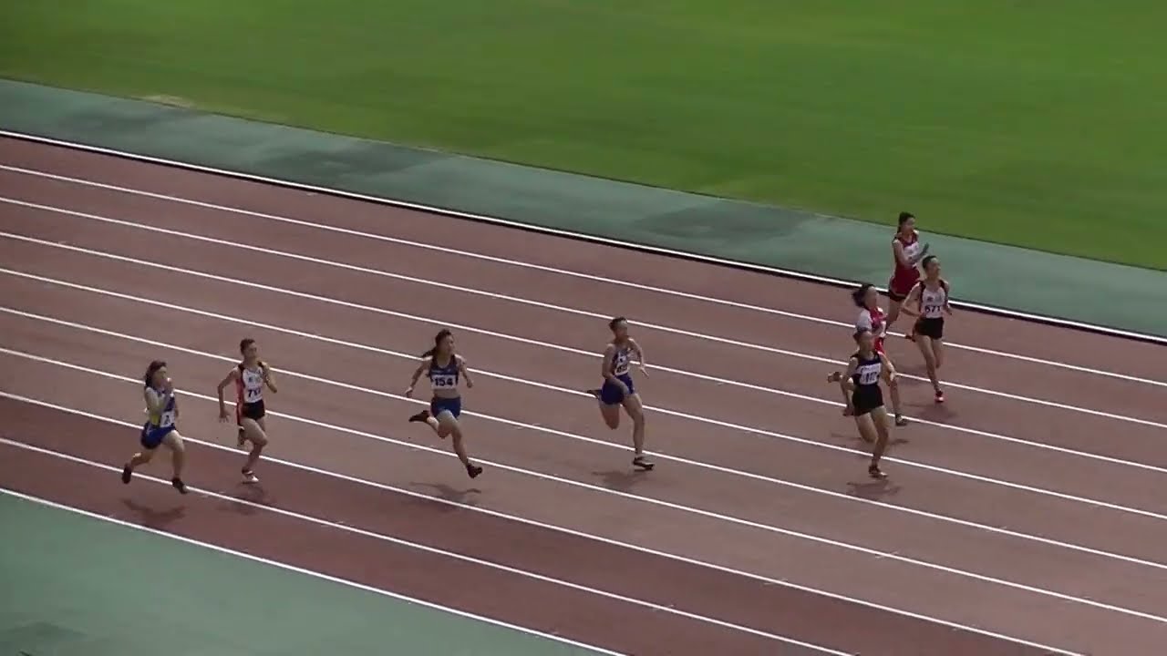 20240615山口県中学陸上選手権 3年女子100m準決勝第2組