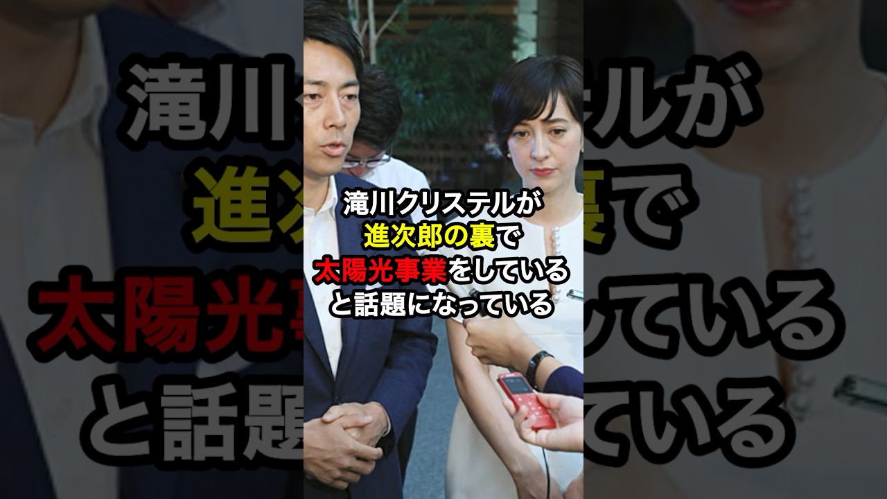 滝川クリステルが小泉進次郎の裏で太陽光事業をしていると話題に！？#ニュース #雑学