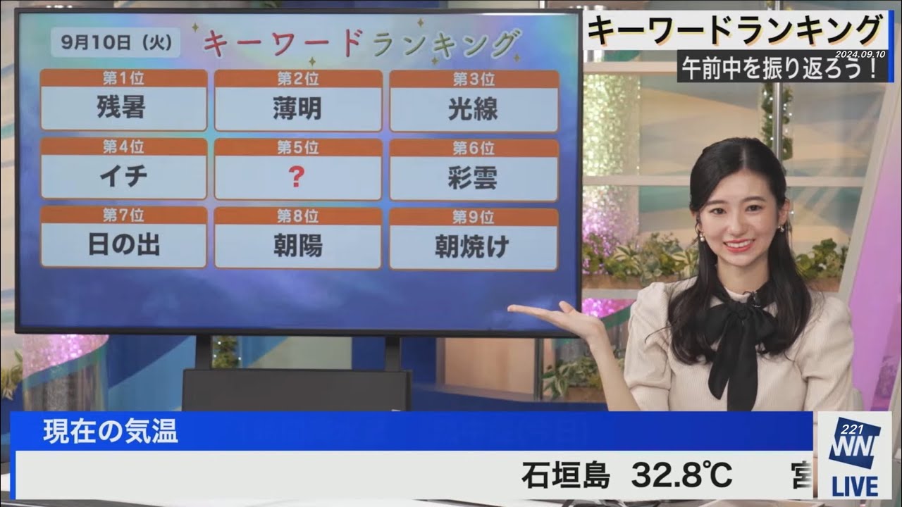 ランキング(2024/09/10火)大島