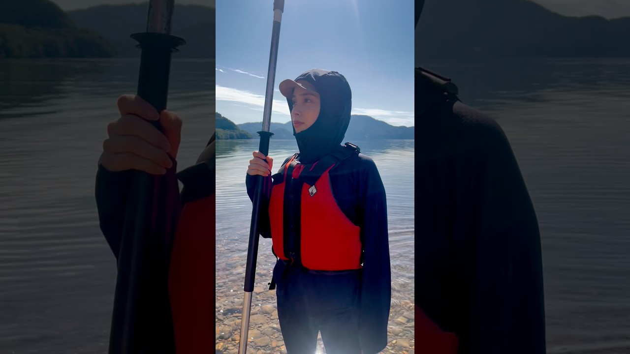【初上陸】日本一深い湖　#秋田県#田沢湖#kayak#shorts