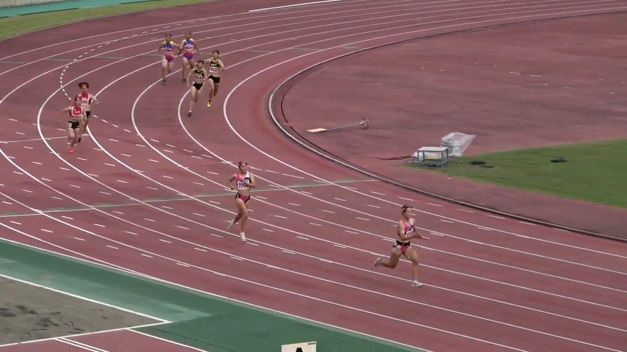 20240913104034宮崎県高校新人陸上女4×100ｍＲ予選1組 宮崎商49"32：神田みなみ(1)・北林楽衣愛(2)・坂元 凛(2)・在原 芽沙(2)