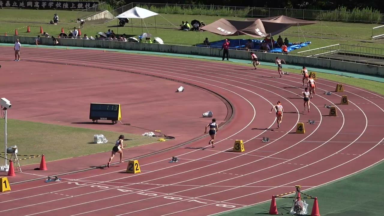 20240913143932宮崎県高校新人陸上女400ｍ決勝 西村 英眞2(宮崎北)57"84