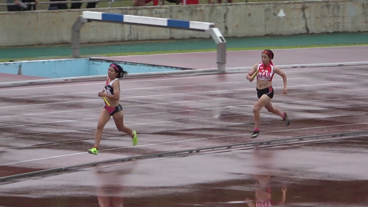 20240914163334宮崎県高校新人陸上女4×400ｍＲ予選1組 宮崎商4'10"24：坂元 凛(2)・渡邊 夢結(1)・内山田 奏(1)・北林楽衣愛(2)