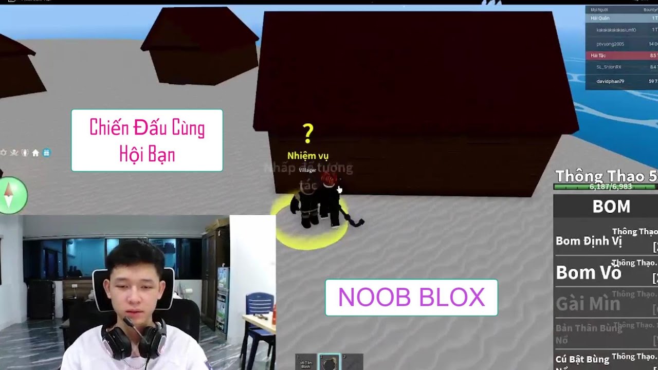 NOOB BLOX | Chiến Đấu Cùng Hội Bạn