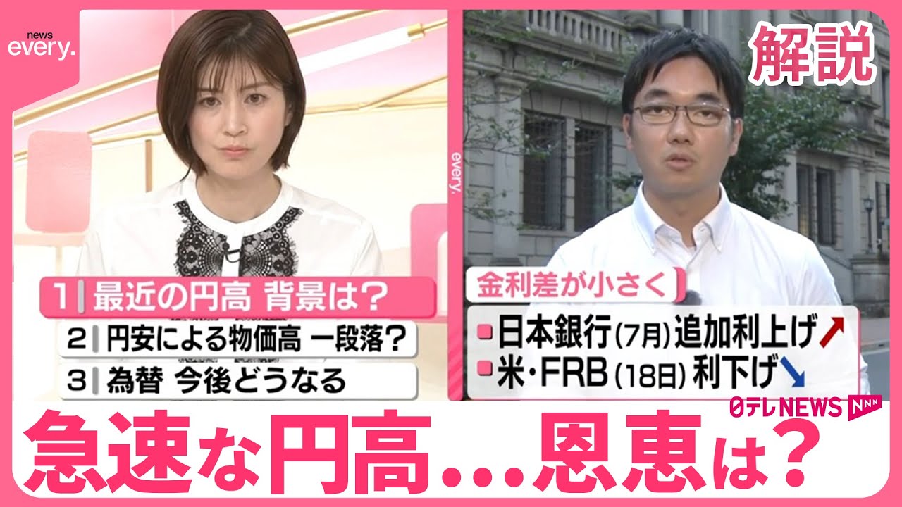 【解説】日銀、政策金利“据え置き” 急速な円高で恩恵は？