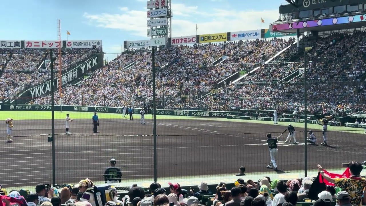 有働由美子さん始球式＠甲子園（2024.9.16）