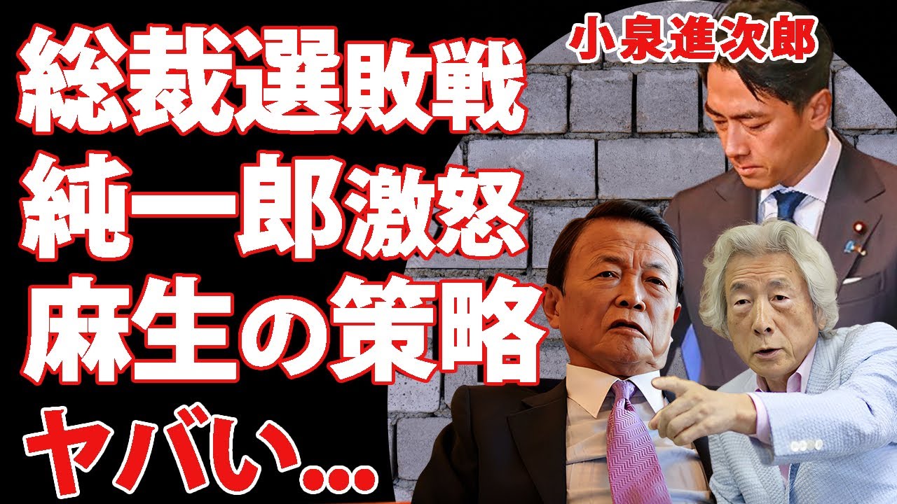 小泉進次郎が総裁選で敗戦した全貌...父・小泉純一郎までも"麻生太郎"に懇願した裏側や滝川クリステルの裏切りへの怒りに言葉を失う...麻生太郎が小泉進次郎を絶対に許さなかった理由がヤバい...
