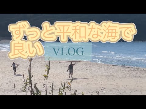 VLOG ずっと平和な海で良い 海の様子 波情報 鳥取 #surfing #釣り '24/9/27