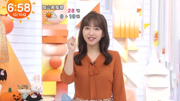【画像】今日の藤本万梨乃さん　10.10