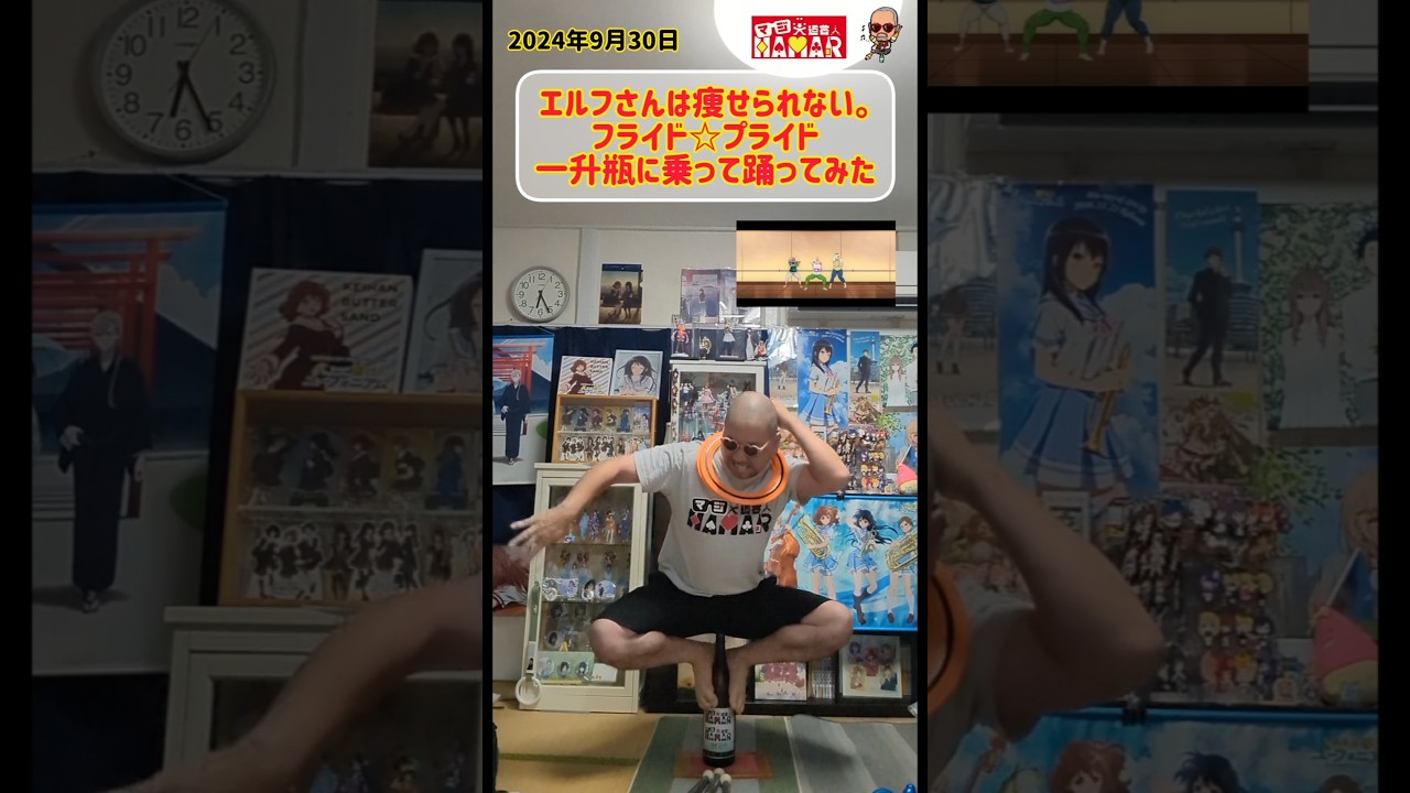 【#ポテトダンス】フライド☆プライド 一升瓶に乗って踊ってみた 【エルフさんは痩せられない。】