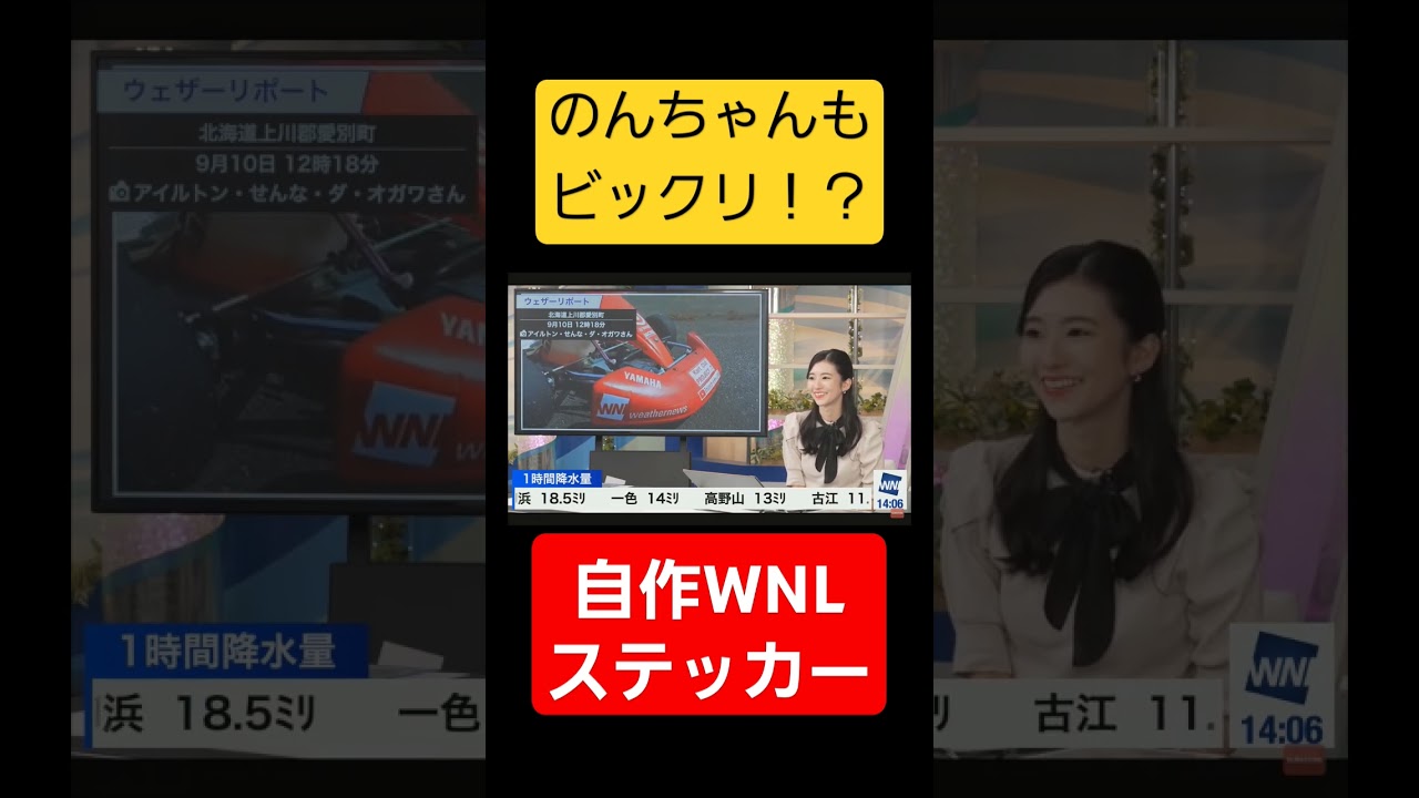 のんちゃんもビックリ⁉️自作ウェザーニュースステッカー！#大島璃音#ウェザーニュースlive #レーシングカート #f1 #モータースポーツ #カート