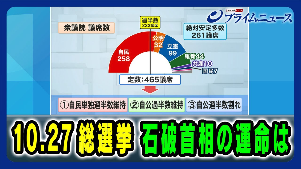 【10.27総選挙 石破首相の運命は】石破首相 解散で何を問う？ 2024/10/9放送＜後編＞