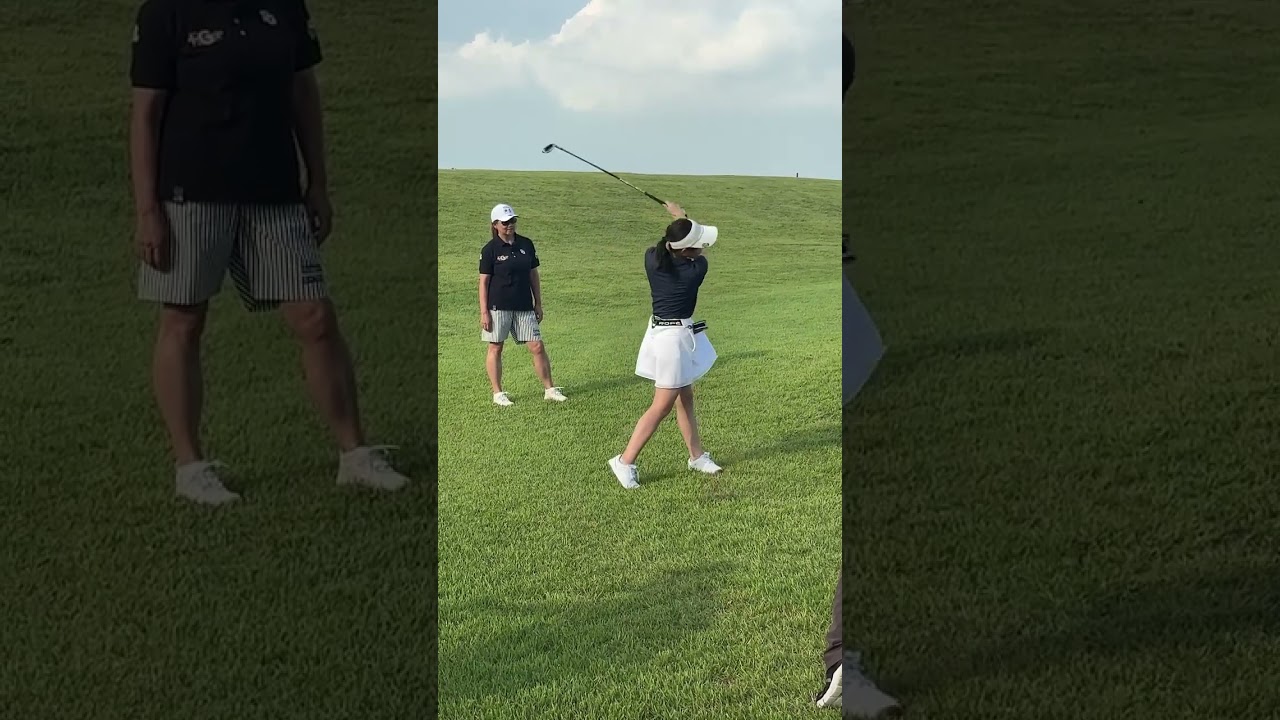 新メンバー森千晴のショット⛳✨#golf #ゴルフ#ゴルフ女子#ゴルフ初心者#ゴルフ練習#セントフォースゴルフクラブ#オフショット#森千晴