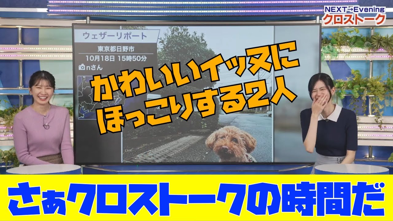 【大島璃音・駒木結衣】さぁクロストークの時間だ　かわいいイッヌリポートにほっこりする2人