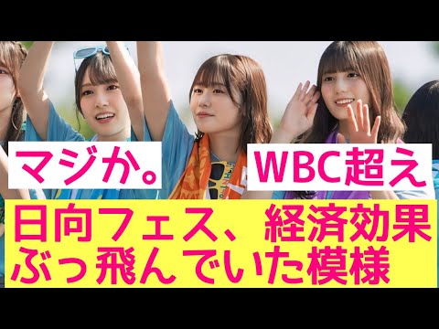 【WBC超え！】日向フェスの経済効果がぶっ飛んでいた模様　#日向坂46