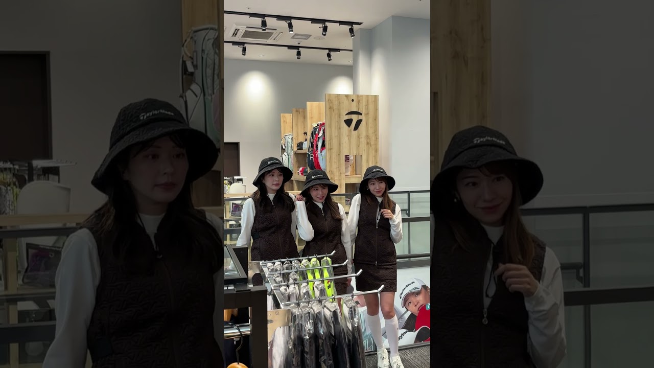 可愛いLOOK撮影を隠し撮り📸#ゴルフファッション#テーラーメイド#セントフォースゴルフクラブ#小野寺結衣#高木由梨奈 #沖田愛加 #ゴルフ#ゴルフ女子#golf