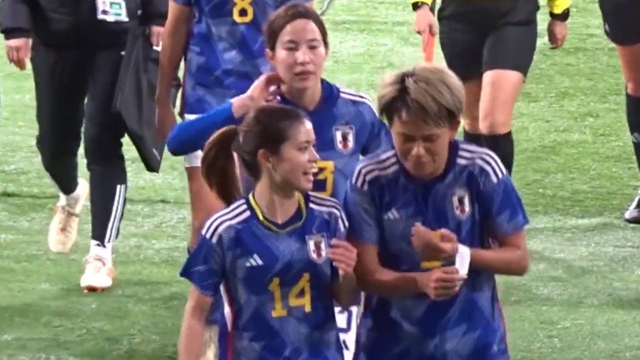 ベンチに戻る選手たち なでしこジャパンvs 北朝鮮【女子サッカー日本代表 】Ｎadeshiko JAPAN vs  North Korea 2024/2/28現地観戦