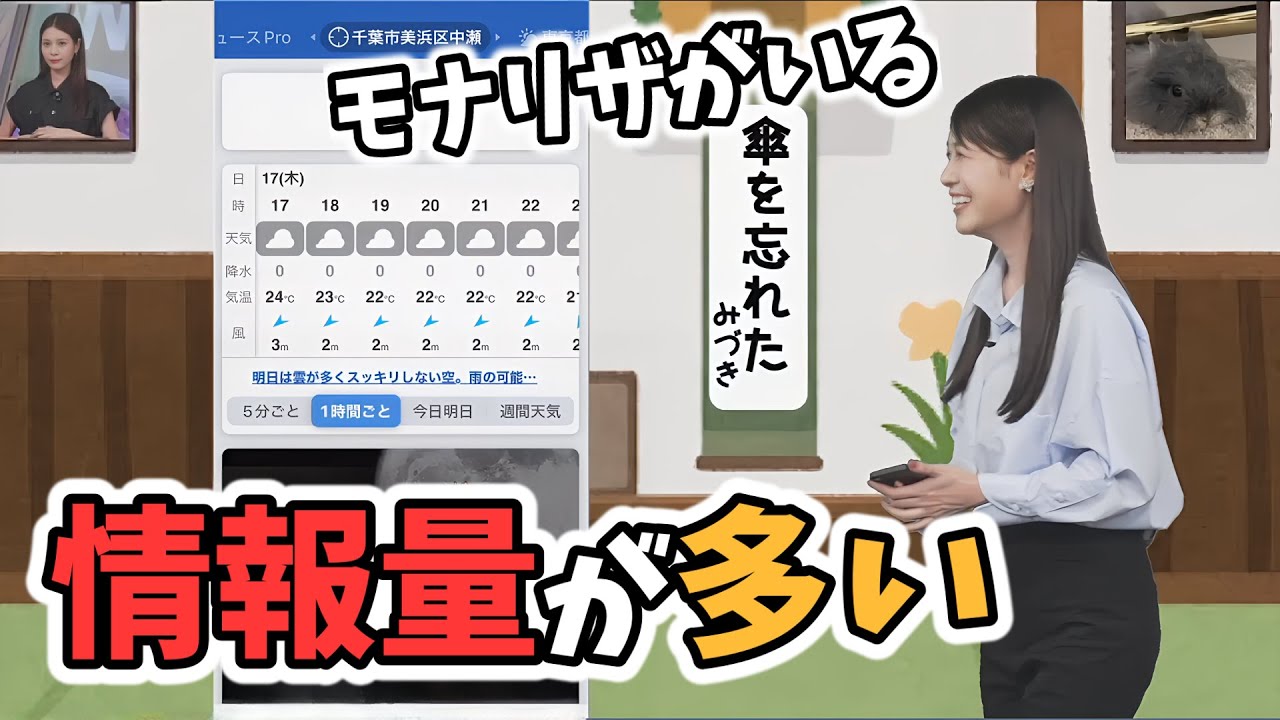 【戸北美月】入門道場コーナーの背景の情報量が多すぎる【ウェザーニュース切り抜き】