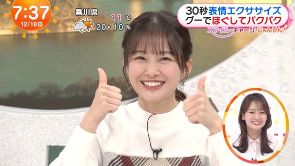 【画像】今日の藤本万梨乃さんと原田葵さん　12.18