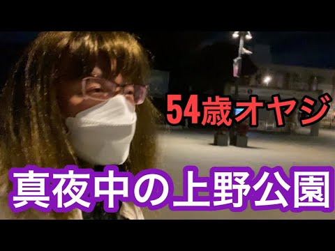 【柴犬飼い主54歳】真夜中に上野公園歩いてみた！