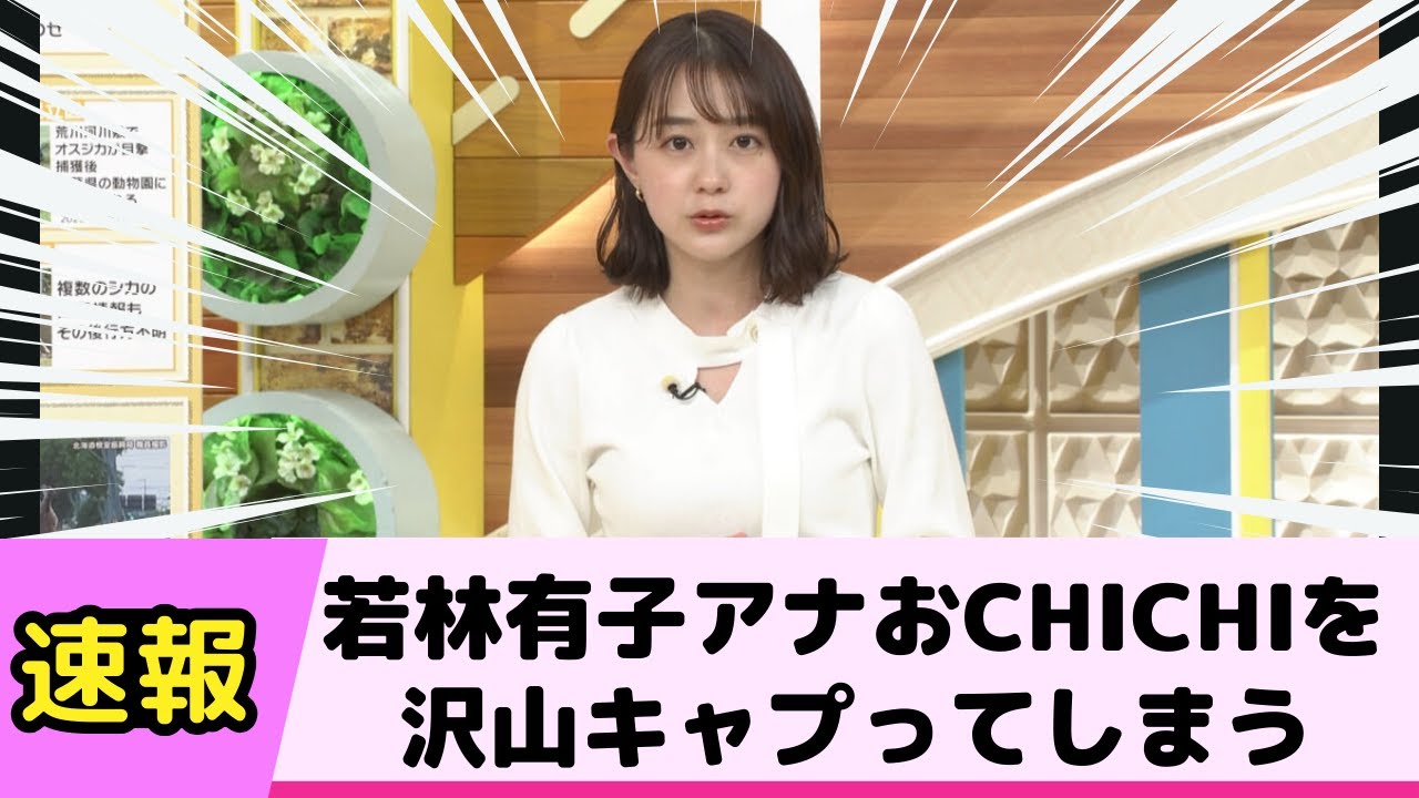 若林有子アナのおCHICHIが凄すぎて沢山キャプってしまう
