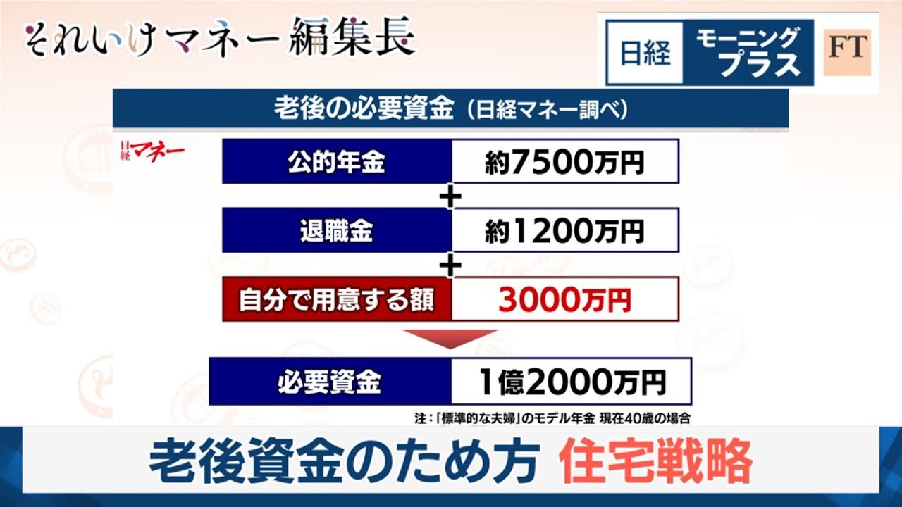 老後資金の貯め方 住宅戦略【日経モープラFT】