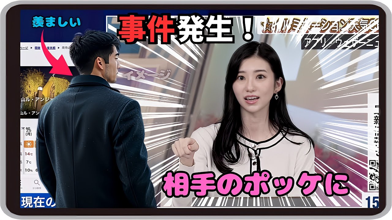 【大島璃音】『事件発生！』「一緒に行ったのは本命彼氏っぽい？教会でスマホをお相手のポッケに入れてそのまま帰ったのんちゃんｗ」【ウェザーニュース】20241125