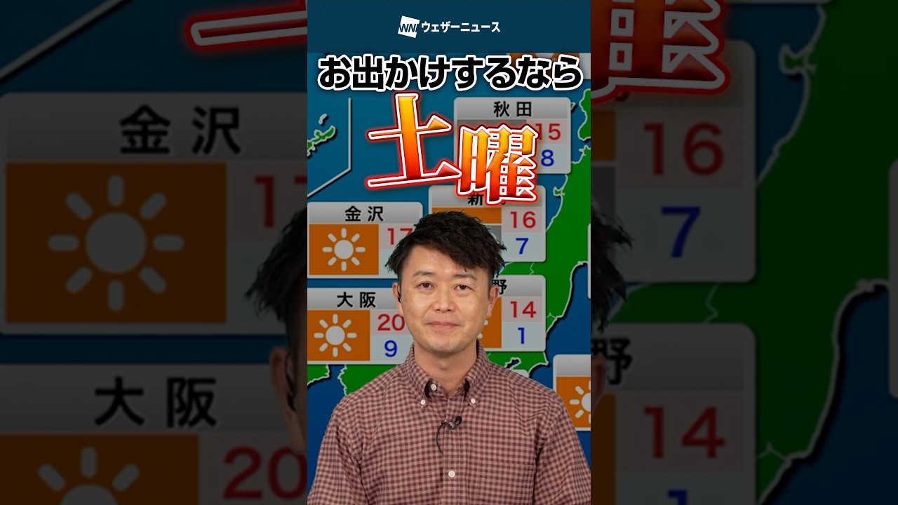 【週末】お出かけするなら…土曜☀️