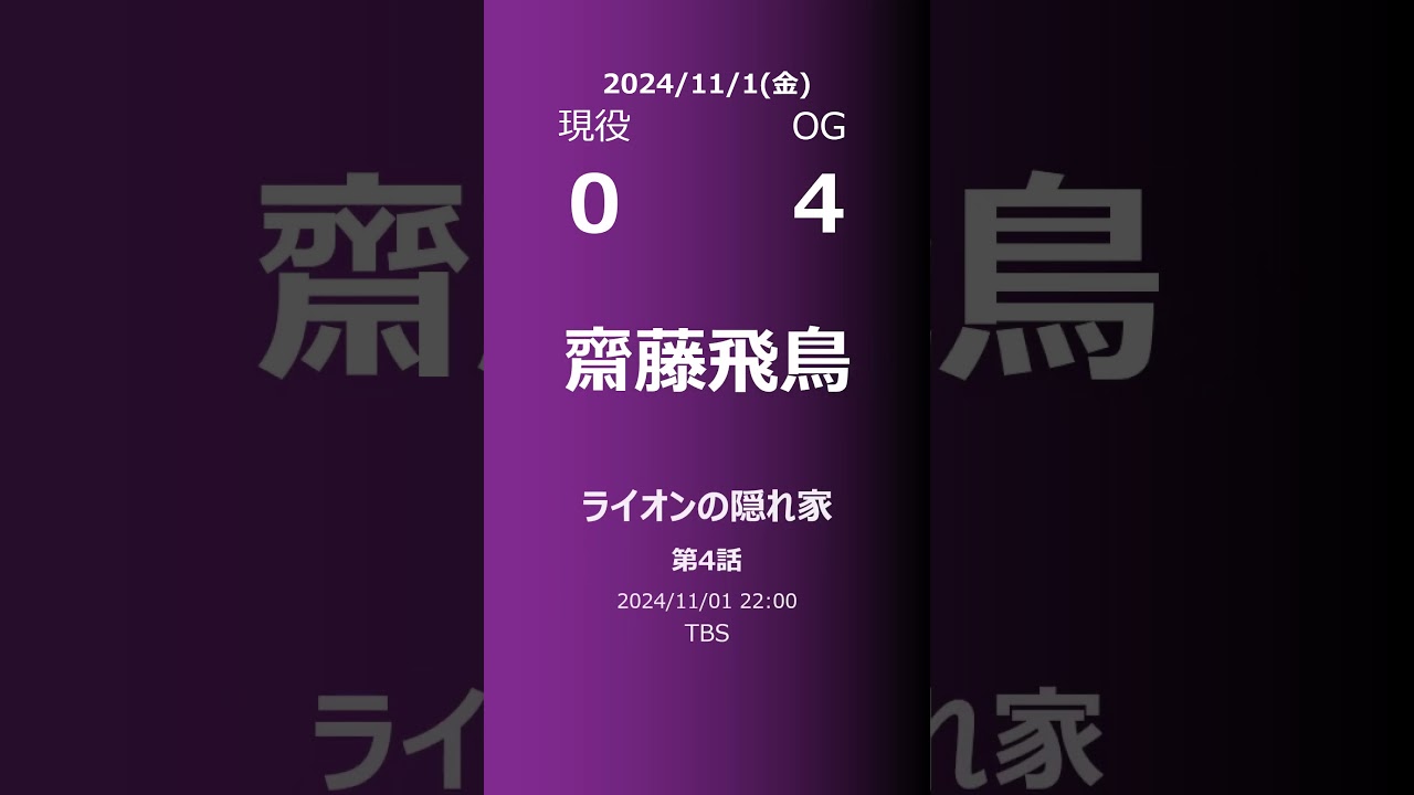 【明日の乃木坂】現役・OG 2024/11/01 #shorts #乃木坂46 【番組出演】