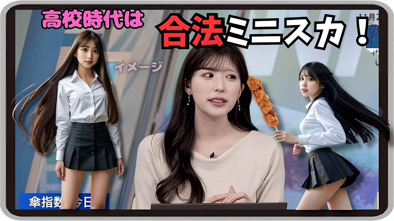 【小林李衣奈】『腰パンになっちゃう！』「どうしても短いスカートにしたくて被害者面で大丸のお姉さまに力説したりーちゃんｗ」【ウェザーニュース】20241129