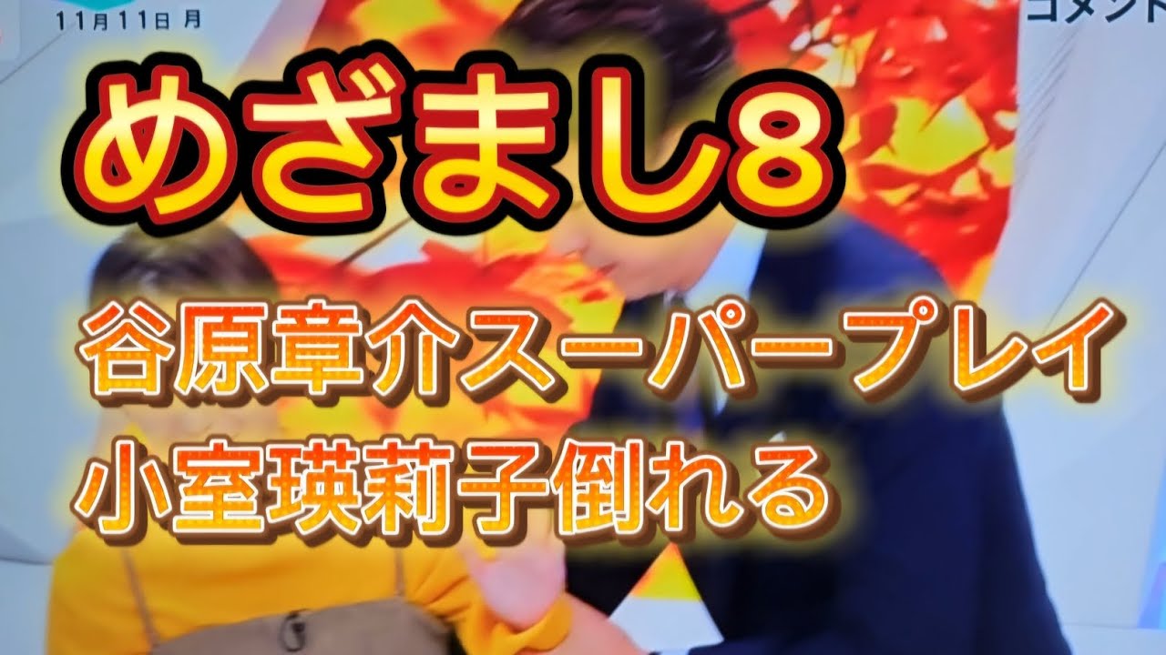 めざまし8 谷原章介の視野の広さで、小室瑛莉子アナウンサーを安全キャッチ