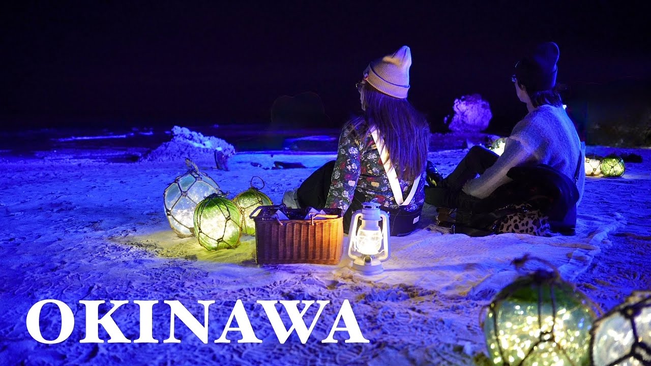 心と瞳を潤す沖縄のクリスマス🎄♥️｜海辺の夜カフェ｜アメリカンビレッジを満喫｜ヒルトン沖縄北谷リゾート