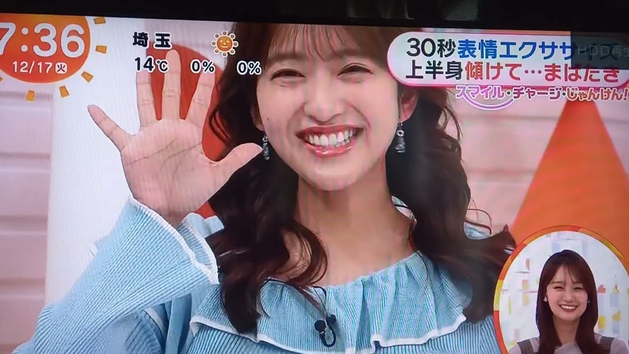【藤本万梨乃アナ✨】目がパチパチ嘘くさい笑顔🤭