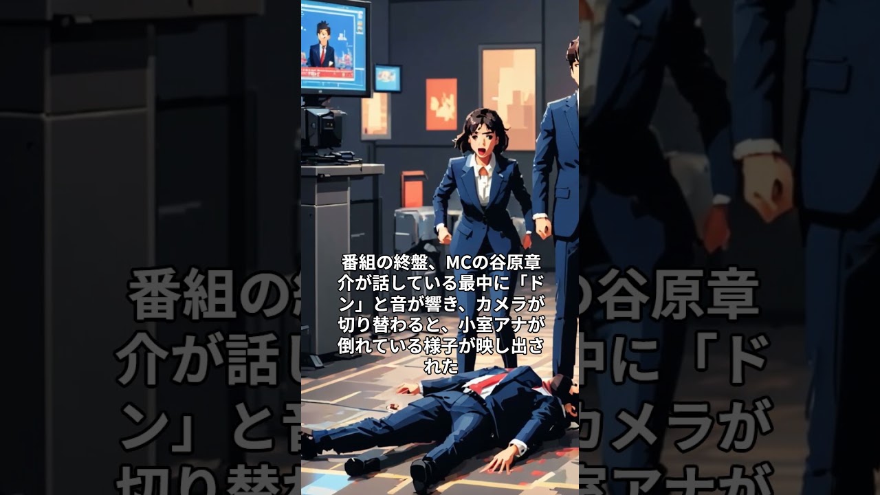 生放送中に倒れた小室瑛莉子アナ、カメラ映像が物議を醸す #shorts  #short #小室瑛莉子 #めざまし8 #放送事故 #カメラワーク #体調不良