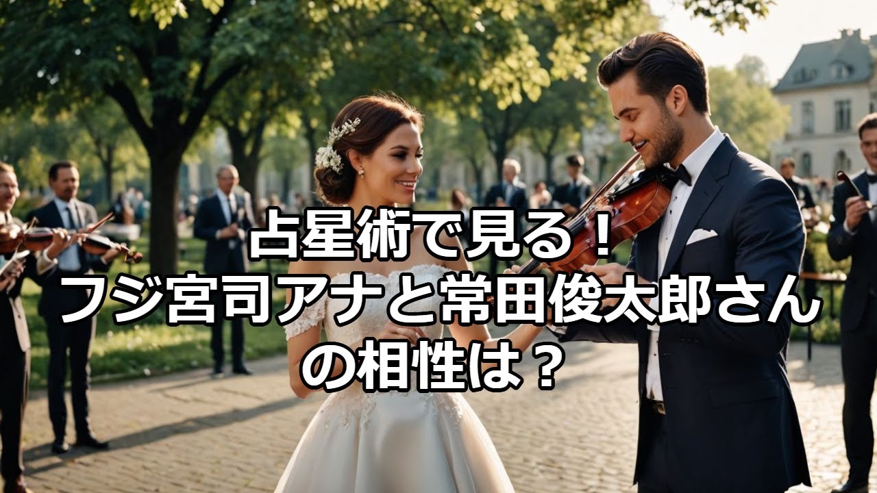 フジ宮司愛海アナウンサーとバイオリニスト常田俊太郎さんの相性占断