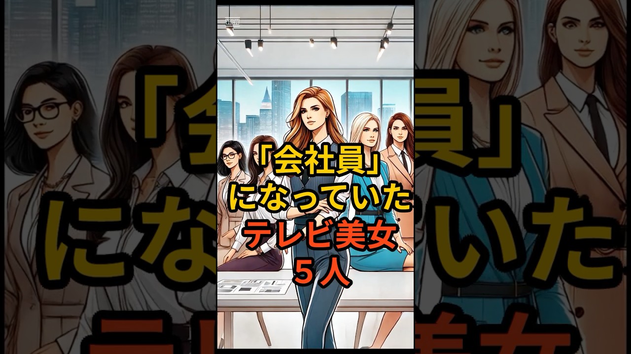 「会社員」になったテレビ美女５人　#shorts #芸能#転職