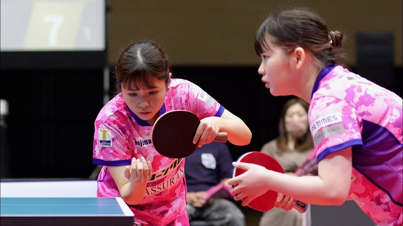 梅村優香 塩見真希 vs 中村泉月 枝廣瞳 TFINALGAME 九州アスティーダvs 京都カグヤライズ  ノジマTリーグ2024-2025 9月29日 おおむたアリーナ 第2G【卓球 Tリーグ公式】