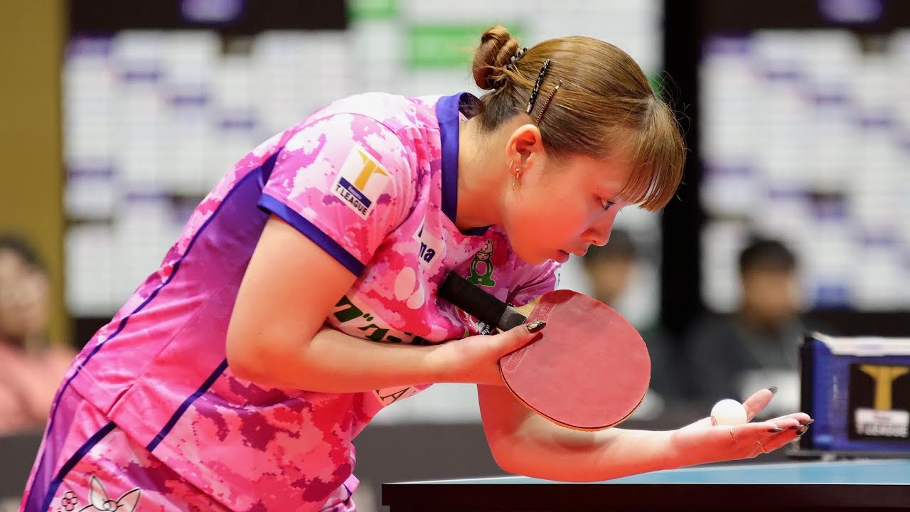 野村萌 vs 中森帆南 T10-10 九州アスティーダvs 京都カグヤライズ  ノジマTリーグ2024-2025 2024年9月29日 おおむたアリーナ 第4G【卓球 Tリーグ公式】