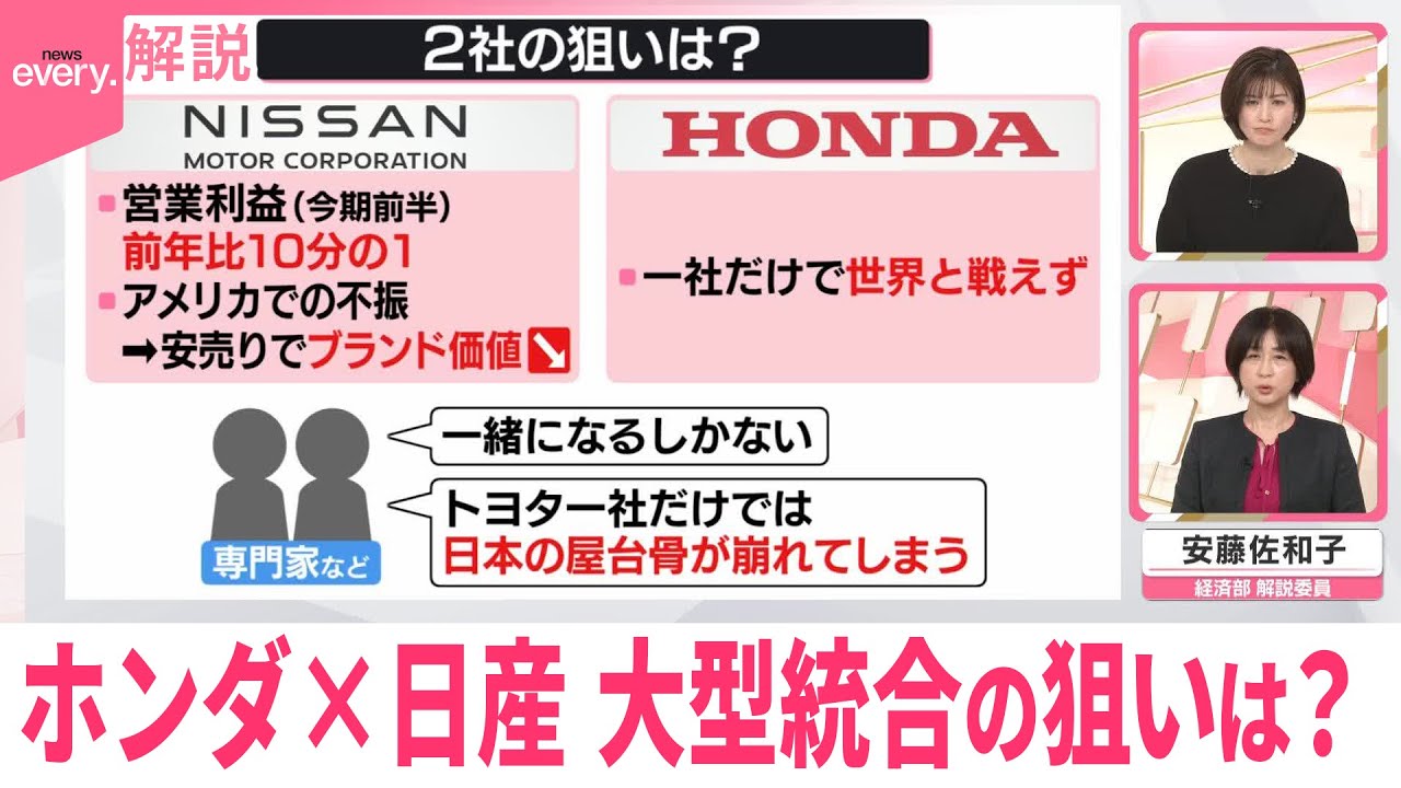 【解説】大型統合の狙いは？  ホンダ×日産、経営統合へ協議入り