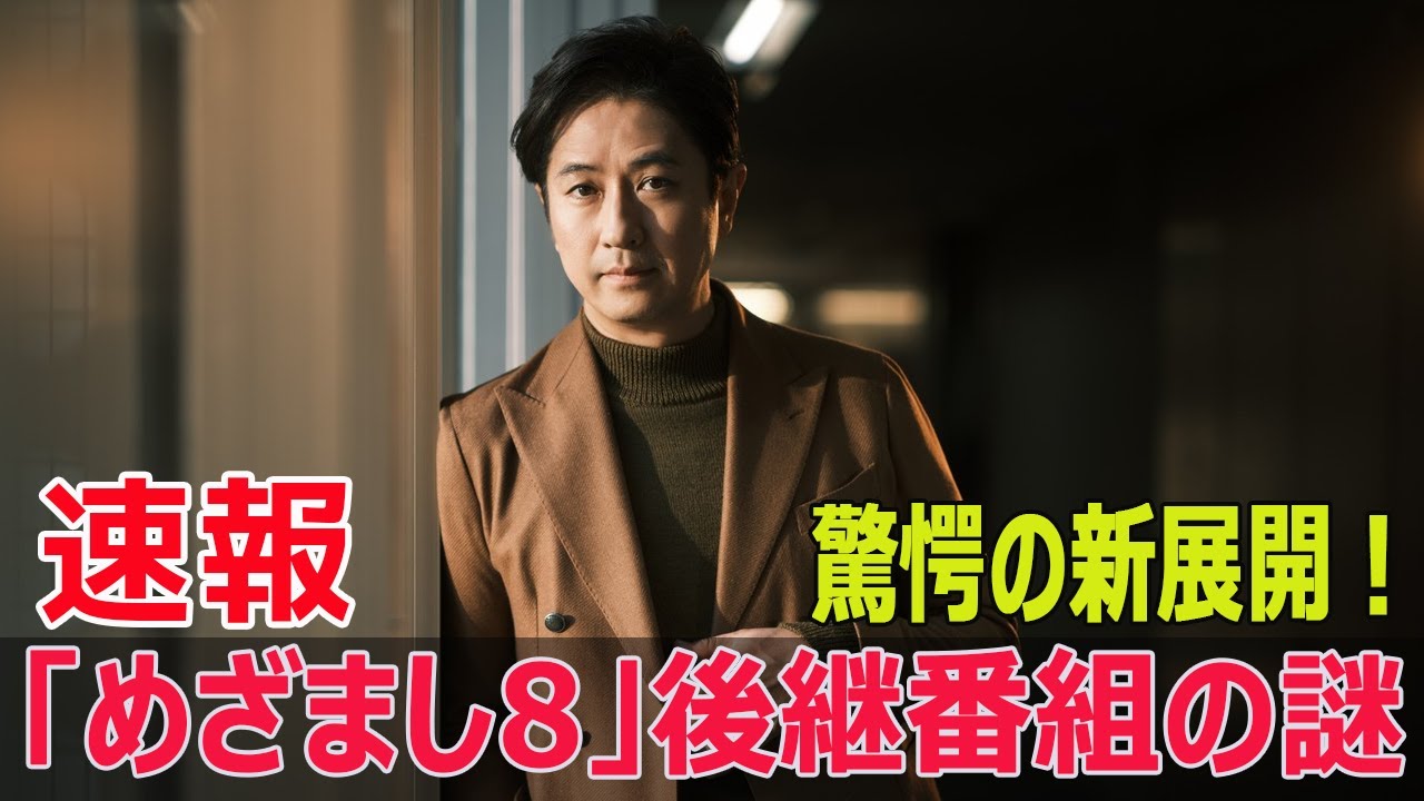 驚愕の新展開！「めざまし8」後継番組の謎