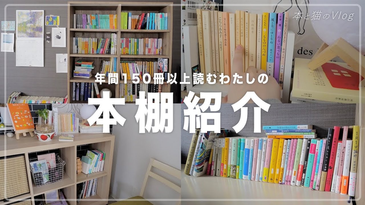 【 本棚紹介 】本棚の中身全部見せます📚 [ Reading Vlog ]